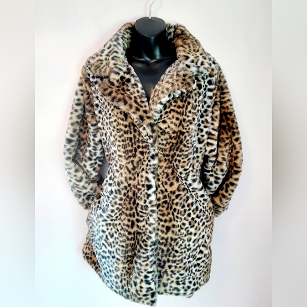 Leopard Faux Fur Coat